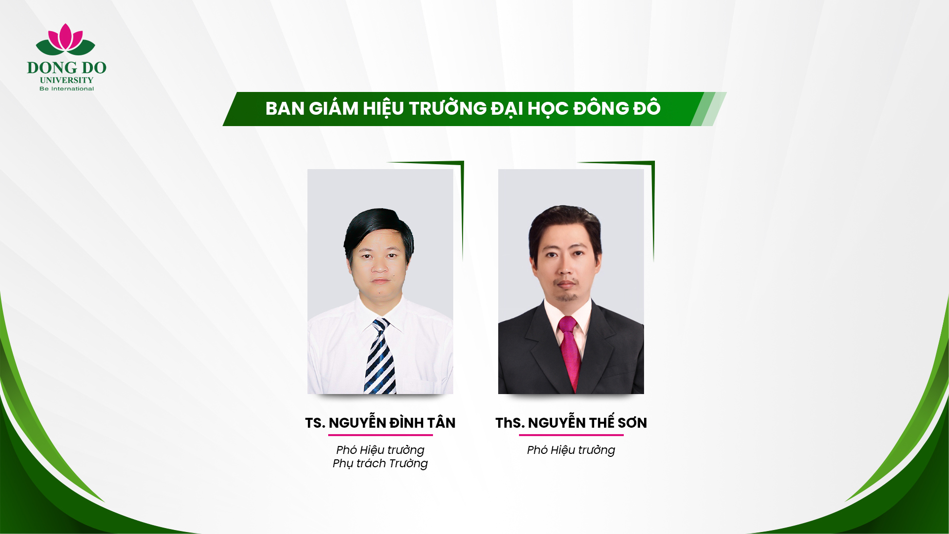 Ban Giám hiệu Trường Đại học Đông đô